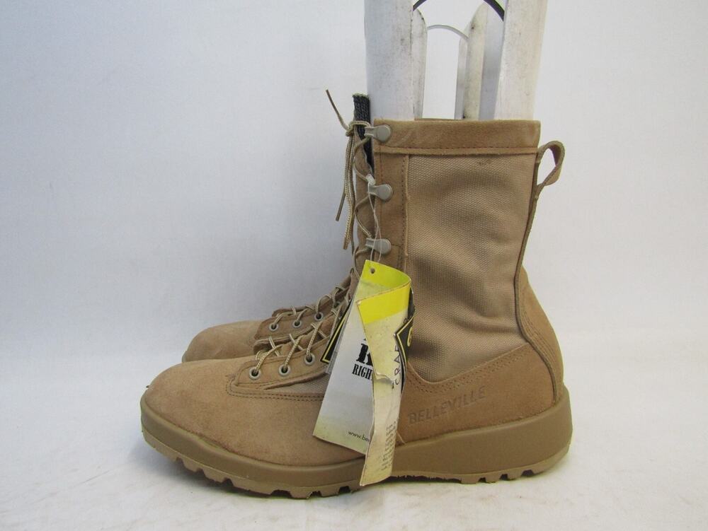 EUC Belleville Mens Sz 12.5 R Tan Suede Gore-Tex Combat Tactical Military Boots